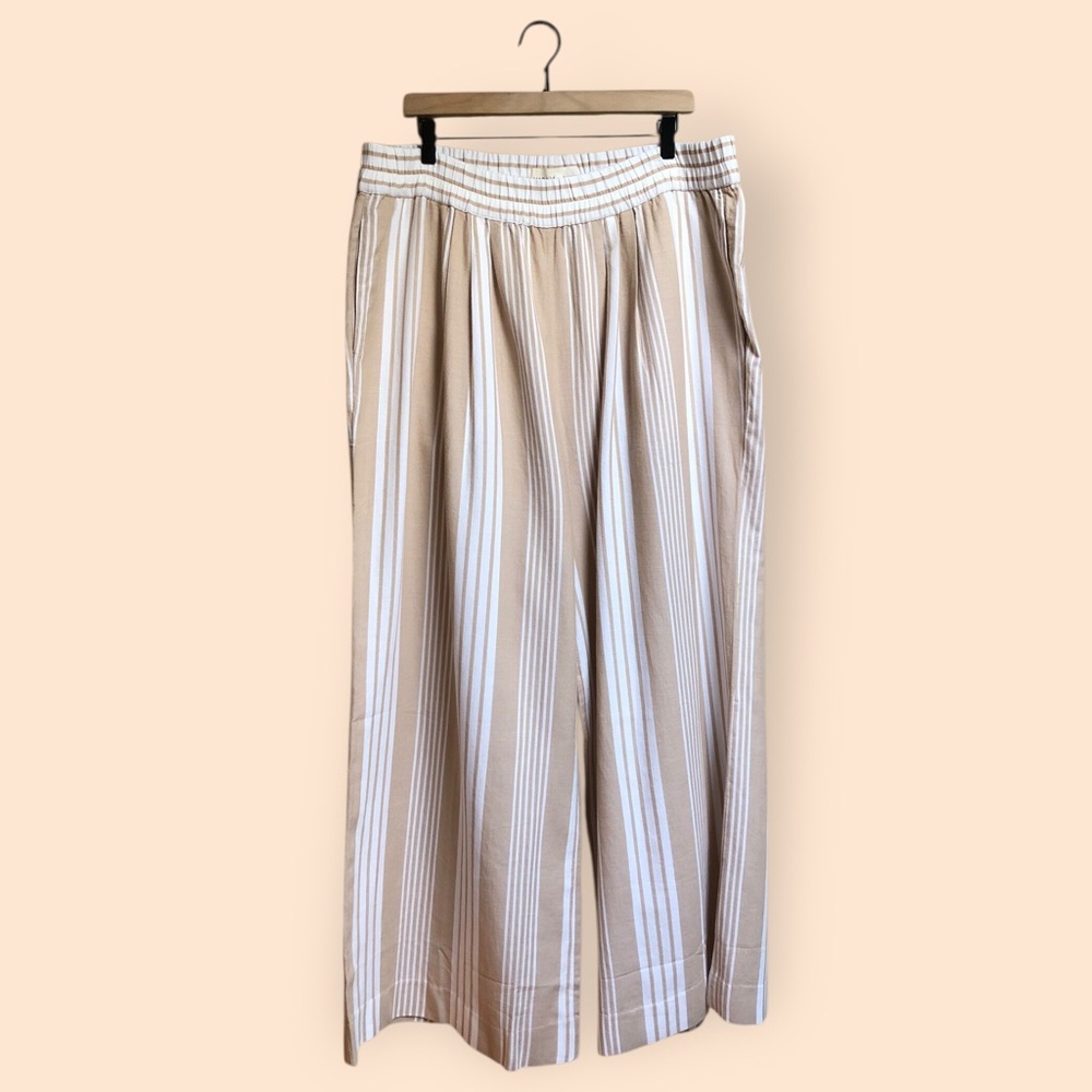 Mara Hoffman Swim Paloma Beach Cover Up Pants Striped Wide Leg Women’s Plus 3X